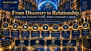 BookExpo365 transforms book discovery into ongoing engagement, relationships, referrals and compounding growth for authors, publishers and readers.