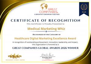 Healthcare Digital Marketing Excellence Award Medical Marketing Whiz