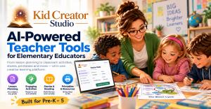 Kid Creator Studio AI-powered teacher tools for Pre-K–5 lesson planning, classroom activities, reading resources and printables.