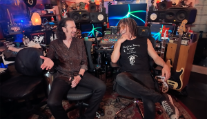 Bruce Kulick & Jason Ebs during interview at Dragon Castle Studios, Las Vegas during the RockStar Reality Retreat session for "We Took A Stand"
