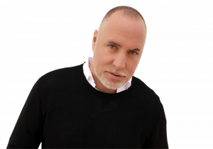 Marvin Kuijs, founder of musiQproof, wearing a black sweater over a white shirt and looking at the camera.