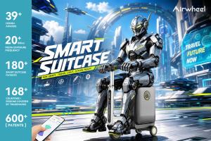Airwheel smart electric suitcase for happy travel