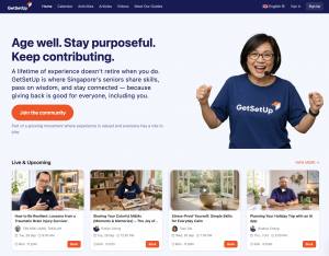 GetSetUp's Singapore platform offers opportunities for older adults to age well, stay purposeful, and keep contributing.