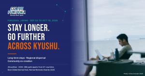 Colive Fukuoka 2026 key visual: Stay longer. Go further across Kyushu.