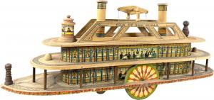 Reed “Gem of the Ocean” toy riverboat, a large and deluxe production rarely seen in the marketplace, nearly 30 inches in length. Very clean and in pristine condition. Estimate: $1,000-$2,000
