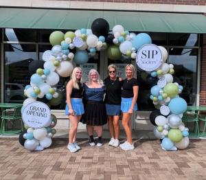 Sip Society was founded by a four-woman family team: Tracy Gillis, the business’s financial backing; her daughter Ariel Reed, the brand’s visionary and creative lead; and granddaughters Hannah and Hayley Herbert, who round out day-to-day operations.
