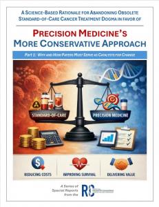 Cover of the Research Consortium Report of its Precision Medicine Protocol for Payers and Employer Plan Sponsors