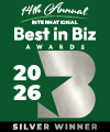 Best in Biz Awards 2026 International silver winner logo