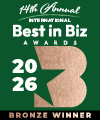 Best in Biz Awards 2026 International bronze winner logo