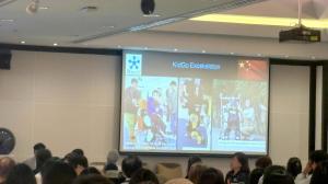 Presentation slide showing the KidGo Exoskeleton.