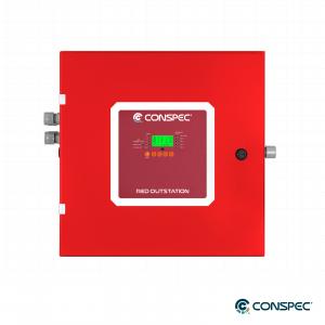 Exterior of Red Outstation Industrial Network Controller.