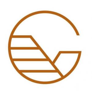 Circular copper-colored logo icon for Copper Canyon Law featuring a stylized geometric canyon and step design.
