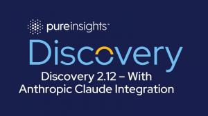 Pureinsights Discover 2.12 logo with claude integration feature