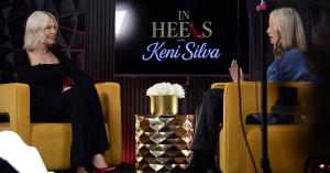 Keni Silva interviewing Alexis Silva on the set of In Heels with Keni Silva.