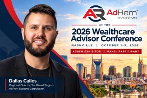 Dallas Calles of AdRem Systems Corporation featured for the 2026 Wealthcare Advisor Conference in Nashville, October 1–3, 2026.