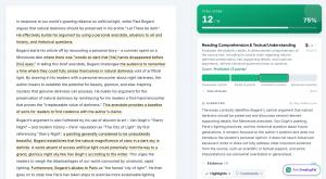 GradingPal 2.0 shows teachers the student work behind each suggested score, with feedback they can review and approve before sharing.