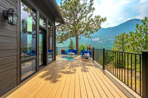 Deck on a Colorado mountain home