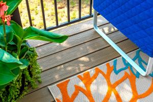 Closeup of Envision deck on Colorado home
