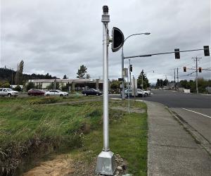 image of D-Armor NovoaGlobal camera monitoring the street for speeding.
