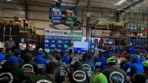 Lucia Landscaping and Lakeside Pro Services team members celebrate their companies’ first-ever recognition on the 2026 Inc. 5000 list.