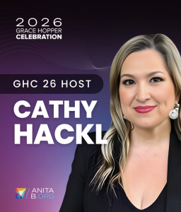 cathy hackl, speaker, host, AI speaker, grace hopper, grace hopper celebration, futurist