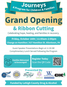 Lehigh County Drug and Alcohol Celebrates Grand Opening of Journeys, Expanding Support for Children and Families Affected by Substance Use