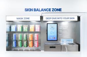 ChoiceDx AI-powered skin analysis kiosk at Torriden Connect Seongsu
