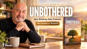 Alan Freeman with his new book Unbothered.