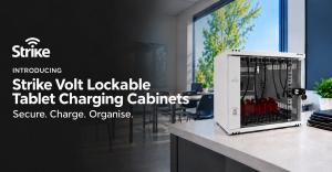 Strike Volt 6-Bay and 10-Bay Lockable Tablet Charging Cabinets