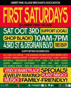 First Saturdays offers activities for children, adults and families throughout Leimert Park Village. ALL CHILL Hip Hop Ice Cream Shop will host an in-store craft class, while LORE will present a children’s storytime featuring Brown Skin, Curly Girl by Paula Swearingen.