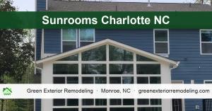 Sunroom in Charlotte NC built by Green Exterior Remodeling