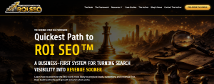 screen capture Quickest path to ROI SEO Website