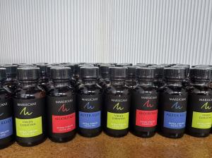 Lovevoo 30 ml Marsicani extra virgin olive oil bottles prepared for Pompa LIVE ’26.