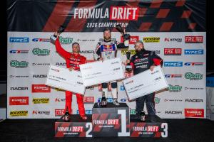 Two GT Radial drivers made the Formula DRIFT podium in Las Vegas on tires made in the USA.