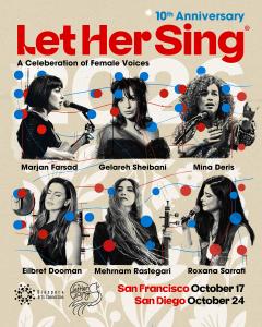 An image featuring the six vocalists who will be performing at Let Her Sing.