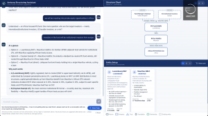 An example image of Amicorp's AI Structuring Assistant used to assist with an investment into private equity opportunities in Africa