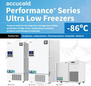 ACCUCOLD EXPANDS THE PERFORMANCE SERIES WITH UPRIGHT ULTRA LOW TEMPERATURE DUAL SHIELD FREEZERS