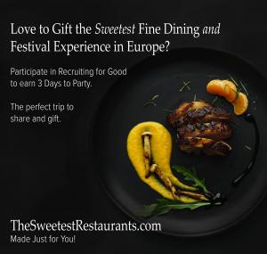 Love to Celebrate Your Most Meaningful Friendship? Participate in Recruiting for Good to Gift BFF 50th Birthday Trip Experience World's Best Restaurants and Cultural Festivals On Same Trip www.TheSweetestRestaurants.com Made Just for You!