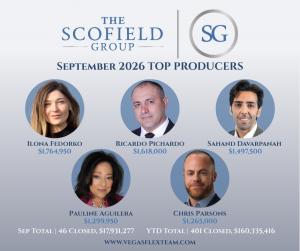 September 2026 Top Producers in Las Vegas Nevada