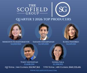 Quarter 3 2026 Top Producers Las Vegas Nevda