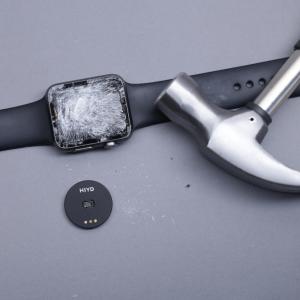 Breaking a smart watch with a hammer and a HIYD sensor