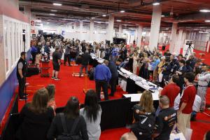 Three teams drew a crowd for the inaugural AAPEX student competition in 2025.