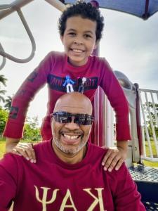 Ethan and Dad Dr Bernard Wh Jennings
