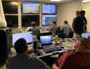 Inside the Technical Operations Center at JIFX, experimenters use AI and machine learning to drive command, control, communications, computers, cyber, intelligence, surveillance, and reconnaissance (C5ISR) technologies.