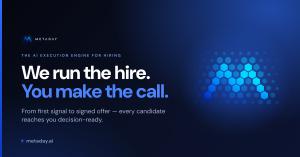 MetaDay brand card reading We run the hire. You make the call.