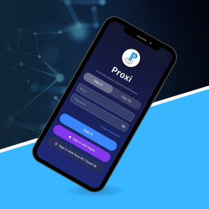 MyProxi App Sign-In Screen