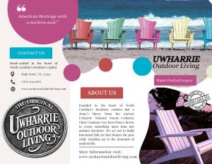 Uwharrie Outdoor Living is renowned for its rich legacy and for its custom made-to-order collections, which are handcrafted in High Point, North Carolina.