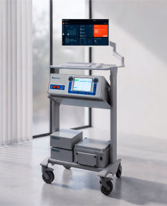 MagVenture TMS workstation with the 360neo software on the screen