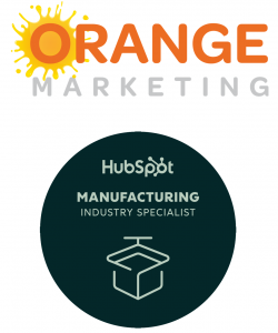 Orange Marketing Earns HubSpot Manufacturing Industry Badge