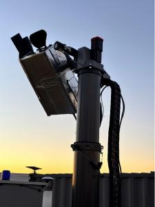 PowerLight’s Aerial ReCharge (ARC) wireless power beaming transmitter